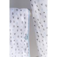 Arrullo de punto multiusos espigas azul, 100% algodón TI-TIN