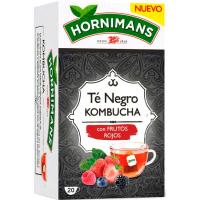 Té negro kombucha con frutos rojos HORNIMANS, caja 20 uds Té negro kombucha con frutos rojos HORNIMANS, caja 20 uds