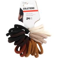 Coletero, goma elástica para cabello, colores surtidos MARKET SUPREM, pack 24 uds
