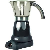 Cafetera italiana eléctrica negra, 6 tazas, 5449N JOCCA