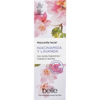 Mascarilla hidratante hialurónico+niacinamida BELLE, tubo 100 ml Mascarilla hidratante hialurónico+niacinamida BELLE, tubo 100 ml