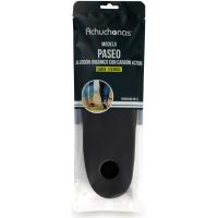 Plantillas paseo algodón orgánico y carbón activo ACHUCHONAS, talla 37-45