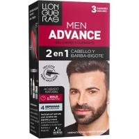 Tiente crema advance 3 castaño oscuro LLONGUERAS MEN, 1 ud