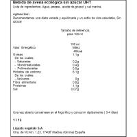 Bebida de avena eco 0% YOSOY, brik 1 litro