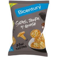 Mini tortitas setas trufa queso BICENTURY, paquete 70 g Mini tortitas setas trufa queso BICENTURY, paquete 70 g