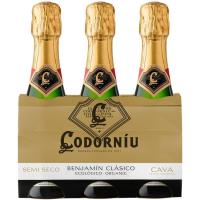 CODORNIU benjamin cava erdi lehorra, sorta 3x20 cl