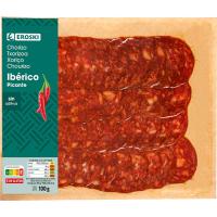 Chorizo ibérico picante extra EROSKI, sobre 100 g