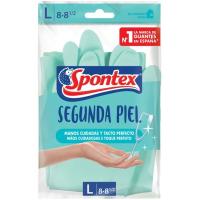 SPONTEX bigarren azaleko eskularru handia, paketea 1 pare