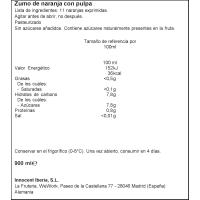 Zumo de naranja con pulpa INNOCENT, botella 900 ml