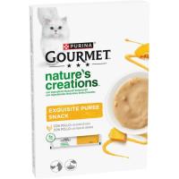Comida húmeda de de pollo para gato GOURMET NATURE, pack 5x10 g