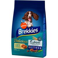 Alimento de salmón para perro BREKKIES DELICIOUS, saco 7,25 kg