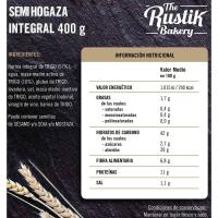 RUSTIK BAKERY ogi biribil integrala, paketea 400 g