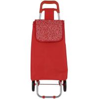 Carro de la compra Rhodes rojo: 2 ruedas, plegable IDEALCASA, 95x36x30 cm