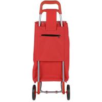 Carro de la compra Rhodes rojo: 2 ruedas, plegable IDEALCASA, 95x36x30 cm