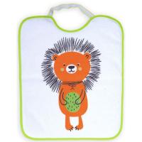 Babero microfibra impermeable cierre goma 31x38cm puerco espin pulpo TI-TIN, 2 uds