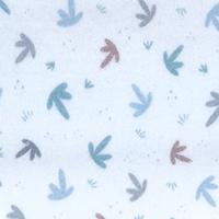 Babero bandana hojas impermeable, transpirable con broche TI-TIN, 21,5x38,5 cm