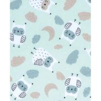 Babero bandana nubes impermeable, transpirable con broche TI-TIN, 21,5x38,5 cm