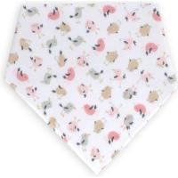 Babero bandana pajaros impermeable, transpirable con broche TI-TIN, 21,5x38,5 cm
