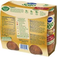 Tarrito c/ trozos de lentejas, verdura, jamón HERO, pack 2x235 g