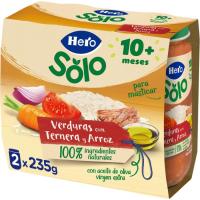 HERO barazki, txahal eta arroz potekoa, sorta 2x235 g