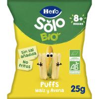 Snack eco de maíz  y avena HERO, bolsa 25 g