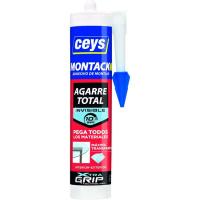 Adhesivo de montaje invisible todos los materiales, exterior-interior CEYS, 450 gr