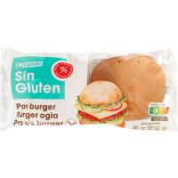 Pan burger sin gluten EROSKI, 2 uds, paquete 160 g