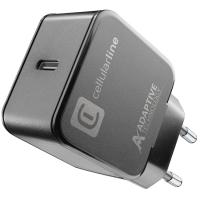 Cargador de red negro, 15 W, puerto USB Tipo-C, ACHSMUSBC15WK CELLULAR LINE