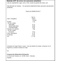 Bebida vegetal de arroz sin azúcar VEGETANEA, brik 1 litro