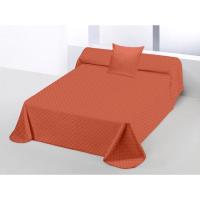 Colcha bouti 23SS Cleo, color terracota, 100% poliéster EROSKI, talla 90