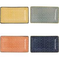 Bandeja rectangular de porcelana, colores surtidos ¿Cuál te llegará? QUID, 15x9 cm