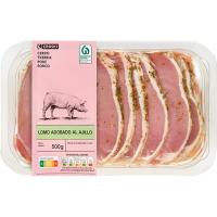 EROSKI txerri solomo xerratua baratxuriarekin, erretilua 500 g