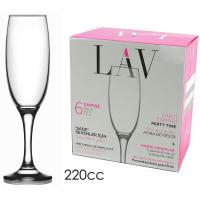 Copa de champagne 22 cl EMPIRE, pack 6 uds