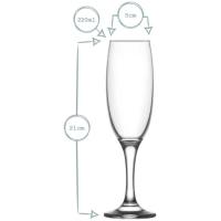 Copa de champagne 22 cl EMPIRE, pack 6 uds
