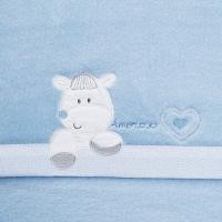 Sábanas de Minicuna, coralina Azul, corazon amoroso, 3 piezas INTERBABY, 50x80 cm