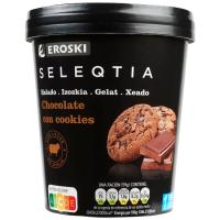 SELEQTIA txokolate izozkia cookieekin, terrina 390 g