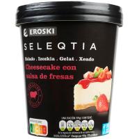 SELEQTIA cheesecake izozkia marrubi saltsarekin, terrina 390 g