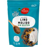 Vitaseeds semillas de lino molido bio EL GRANERO, bolsa 300 g