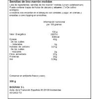 Vitaseeds semillas de lino molido bio EL GRANERO, bolsa 300 g