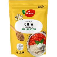 Vitaseeds semillas de chia molidas bio EL GRANERO, bolsa 200 g
