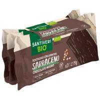Tostadas de trigo sarraceno, choco negro SANTIVERI, paquete 57 g Tostadas de trigo sarraceno, choco negro SANTIVERI, paquete 57 g