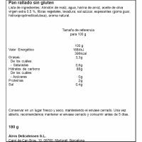 Pan rallado AIROS, paquete 180 g