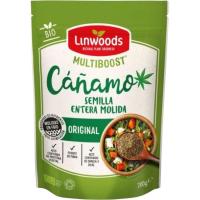 Semillas molidas de cáñamo bio LINWOODS, bolsa 200 g