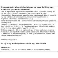 Calcio, magnesio y vitamina d3 NATURTIERRA, bote 45 uds