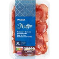 Cabecero de lomo colocado a mano EROSKI MAESTRO, bandeja 80 g