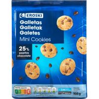 Mini cookies EROSKI, bolsa 150 g