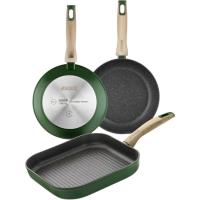 Grill asador con rayas, apto para todo tipo de cocinas, Amazonia MONIX, 28x28 cm