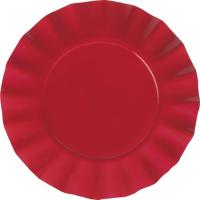 Plato desechable rojo brillante, Ø 29 cm, pack 6 uds Plato desechable rojo brillante, Ø 29 cm, pack 6 uds