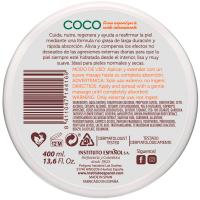Crema corporal de coco INSTITUTO ESPAÑOL, tarro 400 ml