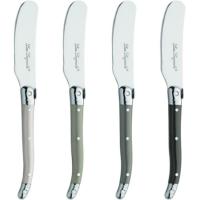 Set 4 cuchillos de mantequilla inox, mango multicolor polipropileno, 1,2 mm AMEFA